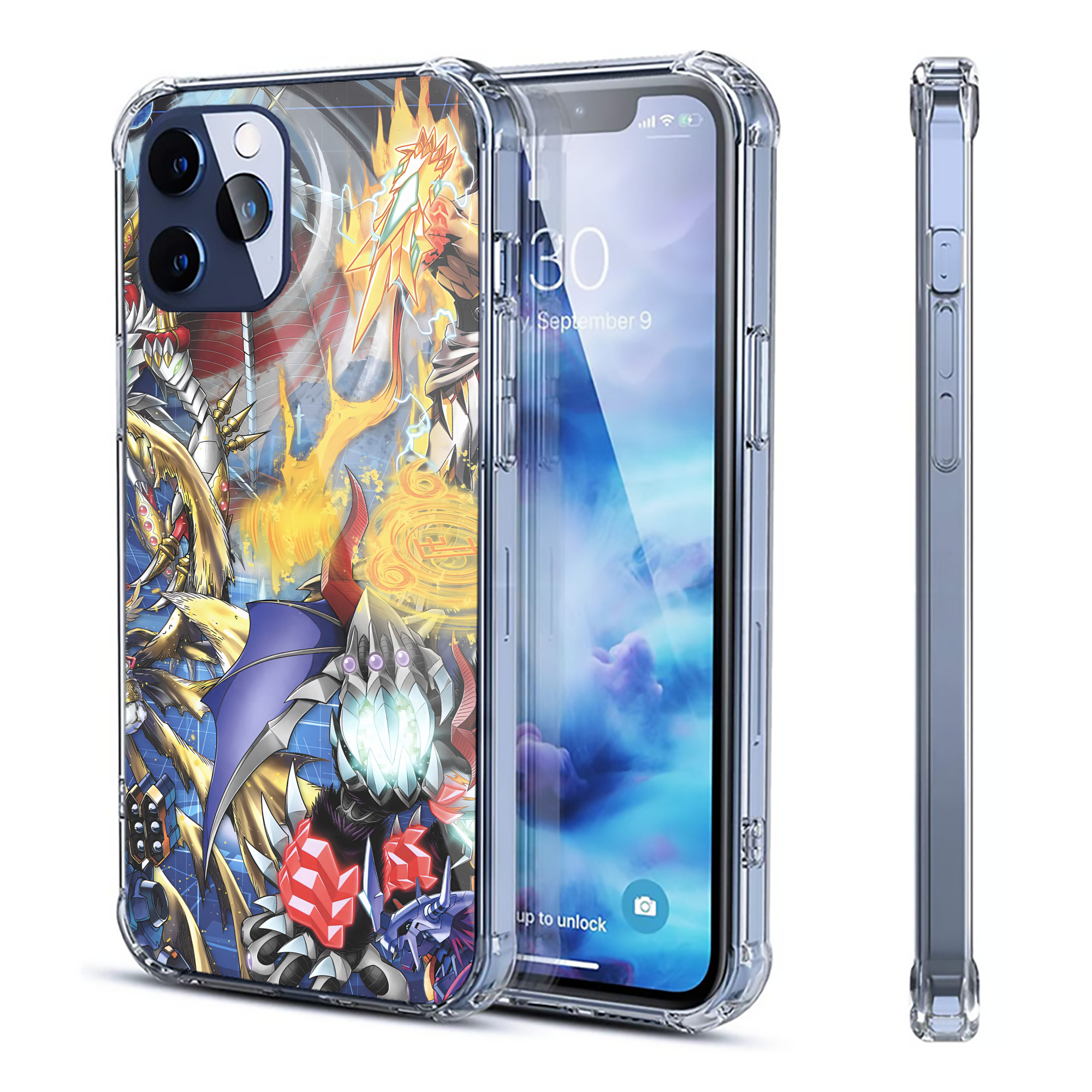 （画像用） Digimon デジタルモンスター/デジモン 【iPhone 12シリーズ対応】透明スマホケース（クリアソフトケース）